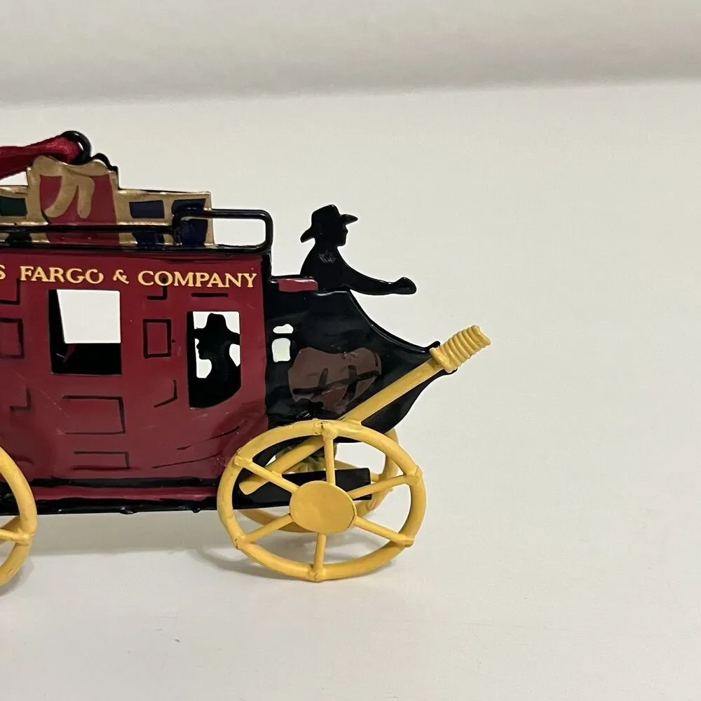 Wells Fargo & Company Stagecoach Ornament - Metal 2007 Christmas Tree Ornament